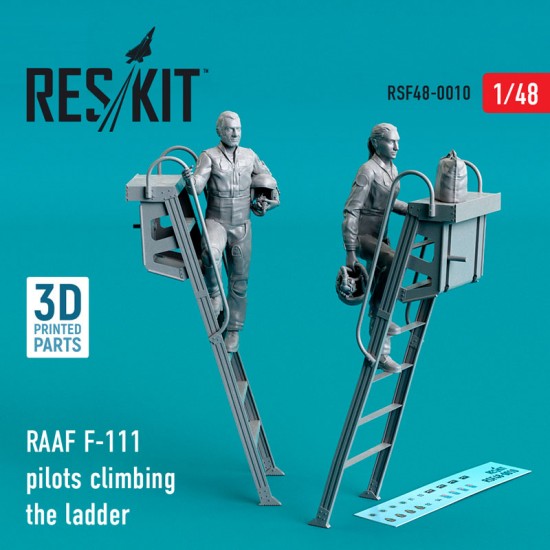 1/48 RAAF F-111 Pilots Climbing the Ladder (2pcs, 3D Printing) 1/48 RAAF F-111 Pilots Climbing the Ladder (2pcs, 3D Printing)