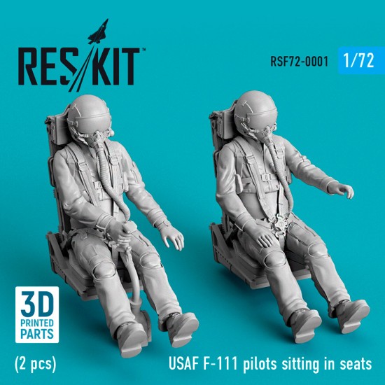1/72 USAF F-111 Pilots Sitting in Seats (2pcs) 1/72 USAF F-111 Pilots Sitting in Seats (2pcs)