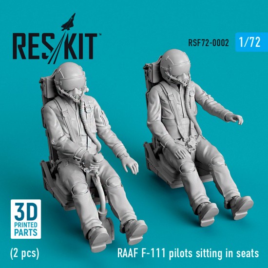 1/72 RAAF F-111 Pilots Sitting in Seats (2pcs) 1/72 RAAF F-111 Pilots Sitting in Seats (2pcs)