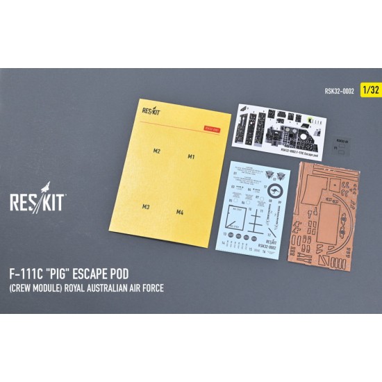 1/32 Royal Australian Air Force F-111C Pig Escape Pod (Crew Module) resin kit 1/32 Royal Australian Air Force F-111C Pig Escape Pod (Crew Module) resin kit