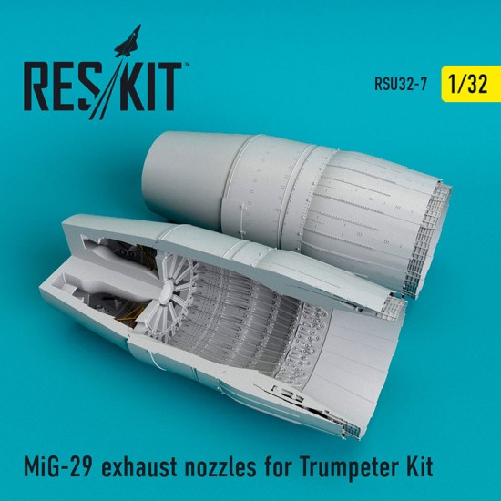 1/32 Mikoyan MiG-29 Exhaust Nozzles for Trumpeter Kit 1/32 Mikoyan MiG-29 Exhaust Nozzles for Trumpeter Kit