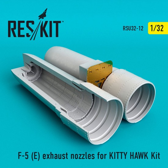 1/32 Northrop F-5 (E) Exhaust Nozzles for Kitty Hawk Kit 1/32 Northrop F-5 (E) Exhaust Nozzles for Kitty Hawk Kit