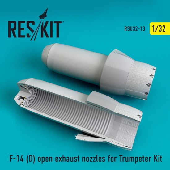 1/32 Grumman F-14D Tomcat Open Exhaust Nozzles for Trumpeter Kit 1/32 Grumman F-14D Tomcat Open Exhaust Nozzles for Trumpeter Kit
