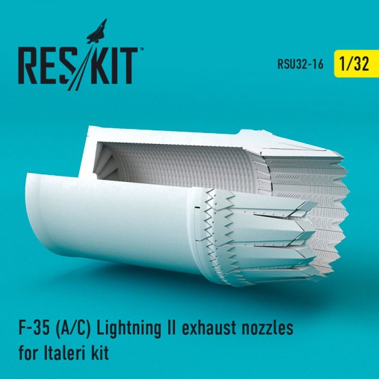 1/32 Lockheed Martin F-35 (A/C) Lightning II Exhaust Nozzles for Italeri Kit 1/32 Lockheed Martin F-35 (A/C) Lightning II Exhaust Nozzles for Italeri Kit