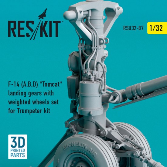 1/32 F-14 A/B/D Tomcat Landing Gears with Weighted Wheels set for Trumpeter kit 1/32 F-14 A/B/D Tomcat Landing Gears with Weighted Wheels set for Trumpeter kit