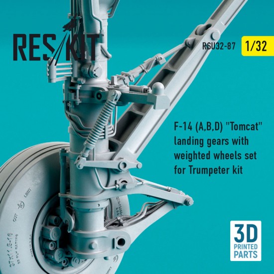 1/32 F-14 A/B/D Tomcat Landing Gears with Weighted Wheels set for Trumpeter kit 1/32 F-14 A/B/D Tomcat Landing Gears with Weighted Wheels set for Trumpeter kit