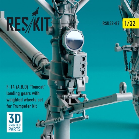 1/32 F-14 A/B/D Tomcat Landing Gears with Weighted Wheels set for Trumpeter kit 1/32 F-14 A/B/D Tomcat Landing Gears with Weighted Wheels set for Trumpeter kit