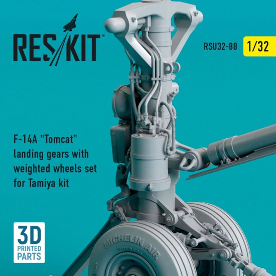 1/32 F-14A Tomcat Landing Gears with Weighted Wheels set for Tamiya kit 1/32 F-14A Tomcat Landing Gears with Weighted Wheels set for Tamiya kit