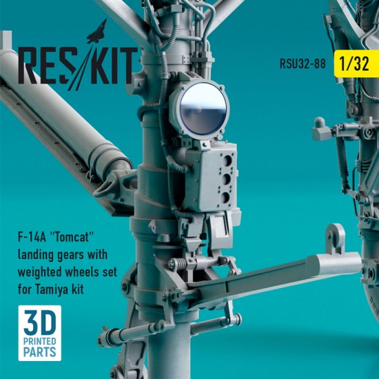1/32 F-14A Tomcat Landing Gears with Weighted Wheels set for Tamiya kit 1/32 F-14A Tomcat Landing Gears with Weighted Wheels set for Tamiya kit