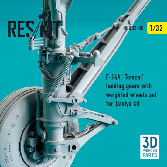 1/32 F-14A Tomcat Landing Gears with Weighted Wheels set for Tamiya kit 1/32 F-14A Tomcat Landing Gears with Weighted Wheels set for Tamiya kit