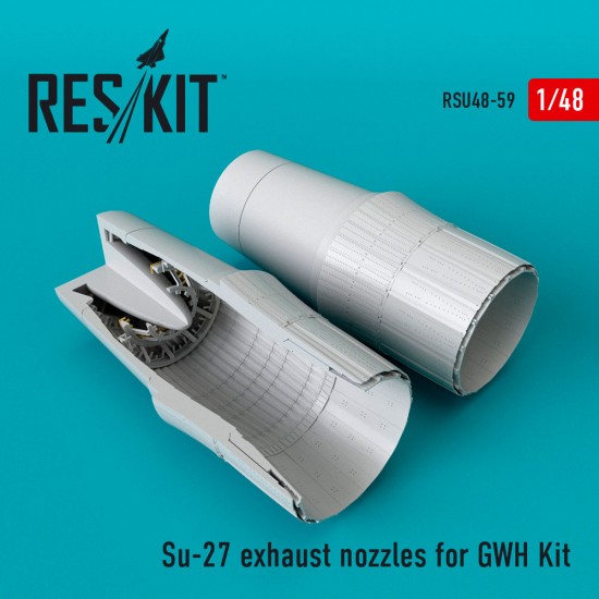 1/48 Sukhoi Su-27 Exhaust Nozzles for GWH Kit 1/48 Sukhoi Su-27 Exhaust Nozzles for GWH Kit