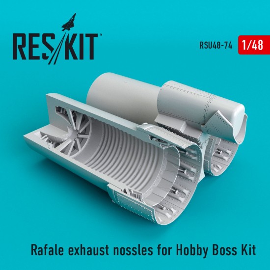 1/48 Dassault Rafale Exhaust Nozzles for Hobby Boss Kit 1/48 Dassault Rafale Exhaust Nozzles for Hobby Boss Kit
