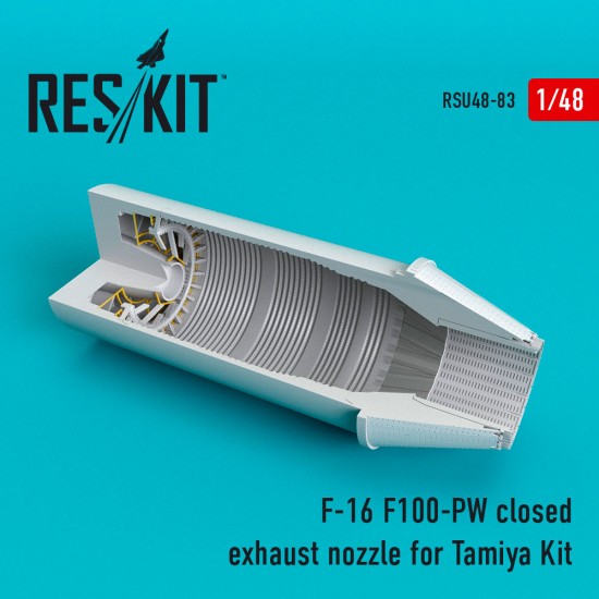 1/48 General Dynamics F-16 Fighting Falcon (F100-PW) Closed Exhaust Nozzles for Tamiya 1/48 General Dynamics F-16 Fighting Falcon (F100-PW) Closed Exhaust Nozzles for Tamiya