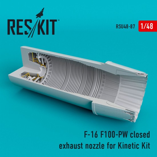 1/48 General Dynamics F-16 Fighting Falcon (F100-PW) Closed Exhaust Nozzle for Kinetic 1/48 General Dynamics F-16 Fighting Falcon (F100-PW) Closed Exhaust Nozzle for Kinetic