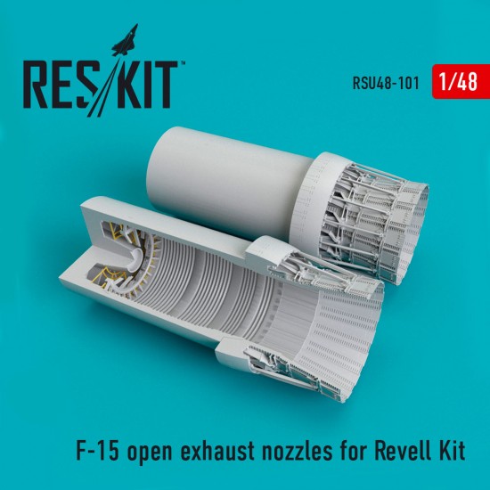 1/48 McDonnell Douglas F-15 Eagle Open Exhaust Nozzles for Revell Kit 1/48 McDonnell Douglas F-15 Eagle Open Exhaust Nozzles for Revell Kit
