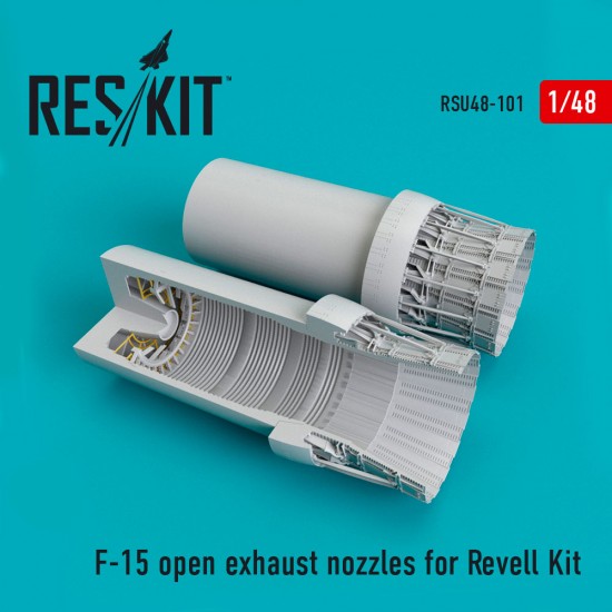 1/48 McDonnell Douglas F-15 Eagle Open Exhaust Nozzles for Revell Kit