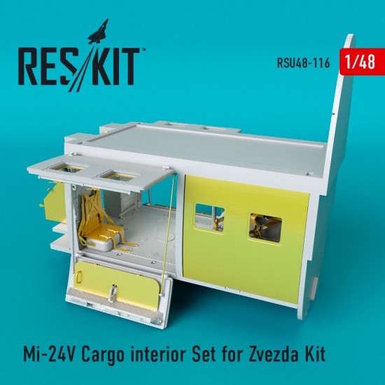 1/48 Mil Mi-24 (V) Cargo Interior Set for Zvezda Kit 1/48 Mil Mi-24 (V) Cargo Interior Set for Zvezda Kit