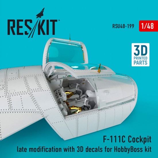 1/48 F-111C Cockpit Late modification with 3D decals for HobbyBoss kit 1/48 F-111C Cockpit Late modification with 3D decals for HobbyBoss kit
