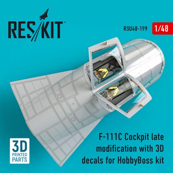 1/48 F-111C Cockpit Late modification with 3D decals for HobbyBoss kit 1/48 F-111C Cockpit Late modification with 3D decals for HobbyBoss kit