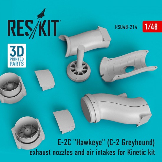 1/48 E-2C Hawkeye (C-2 Greyhound) Exhaust Nozzles & Air Intakes for Kinetic kit 1/48 E-2C Hawkeye (C-2 Greyhound) Exhaust Nozzles & Air Intakes for Kinetic kit