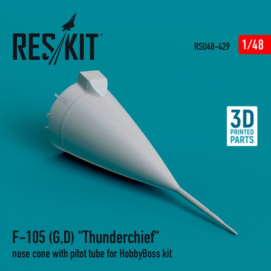 1/48 F-105 (G/D) Thunderchief Nose Cone with Pitot Tube for Hobby Boss Kit 1/48 F-105 (G/D) Thunderchief Nose Cone with Pitot Tube for Hobby Boss Kit