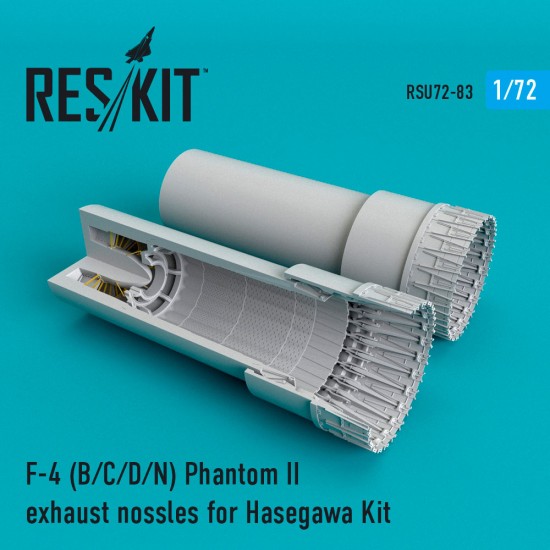 1/72 McDonnell Douglas F-4 Phantom II (B/C/D/N) Exhaust Nozzles for Hasegawa Kit