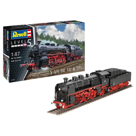 1/87 S3/6 BR18 Express Locomotive with Tender 1/87 S3/6 BR18 Express Locomotive with Tender