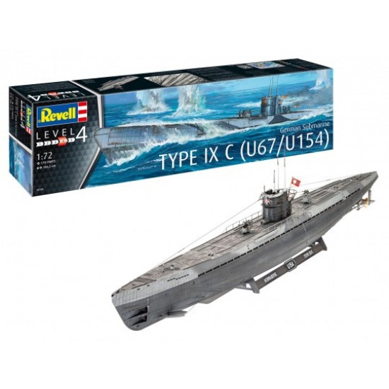 1/72 German Submarine Type IXC U67/U154