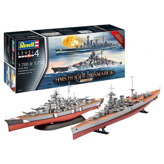 1/700 1/720 HMS Hood vs Bismarck (2 kits) [Limited Edition]