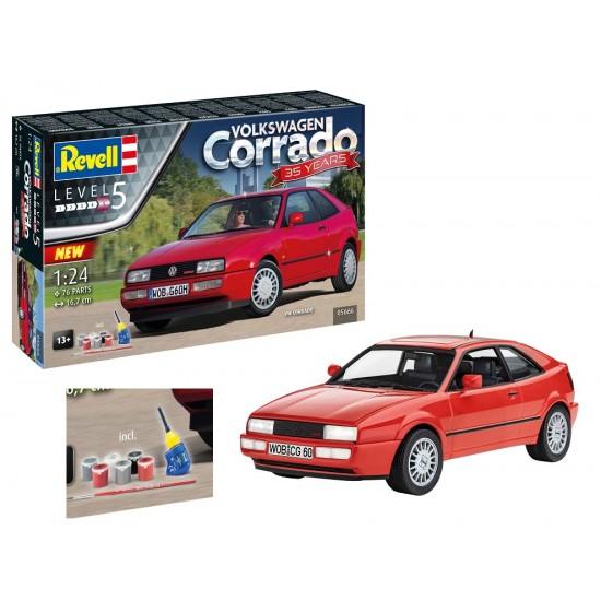 1/24 VW Corrado w/Glue, Paints & Brushes 1/24 VW Corrado w/Glue, Paints & Brushes