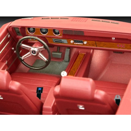 1/24 71 Oldsmobile 442 Coupe Model Set (kit, paints, adhesive & brush)