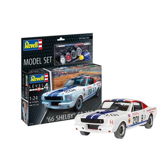 1/24 1966 Shelby GT 350 R w/Paints, Brush, Glue 1/24 1966 Shelby GT 350 R w/Paints, Brush, Glue