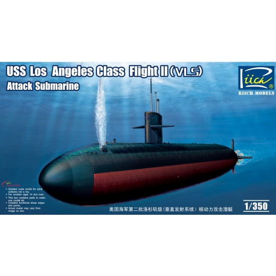 1/350 USS Los Angeles Class Flight II (VLS) Attack Submarine 1/350 USS Los Angeles Class Flight II (VLS) Attack Submarine