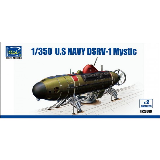1/350 US Navy DSRV-1 (Deep Submergence Rescue Vehicle) Mystic (2 Sets) 1/350 US Navy DSRV-1 (Deep Submergence Rescue Vehicle) Mystic (2 Sets)
