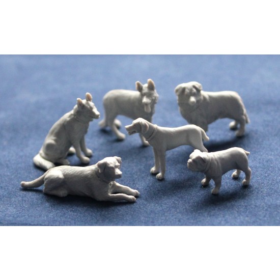 1/35 Livestock Set Vol.3 (6 Dogs) 1/35 Livestock Set Vol.3 (6 Dogs)