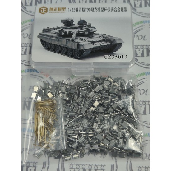 1/35 Russian T-90 Tank Zinc Alloy Tracks with Copper Pins 1/35 Russian T-90 Tank Zinc Alloy Tracks with Copper Pins