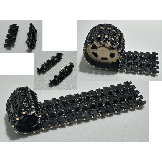 1/35 Leopard/Panther Late Version Tracks (Eco-Friendly Black Zinc Alloy) 1/35 Leopard/Panther Late Version Tracks (Eco-Friendly Black Zinc Alloy)