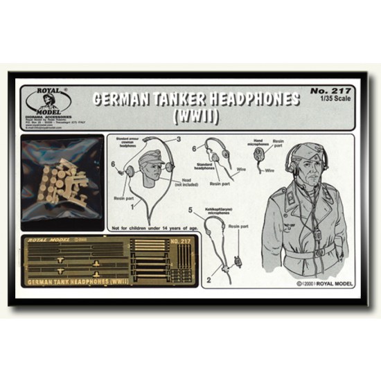 1/35 WWII German Tanker Headphones / Microphones 1/35 WWII German Tanker Headphones / Microphones
