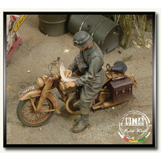 1/35 WWII DKW German Motorcycle Rider 1/35 WWII DKW German Motorcycle Rider