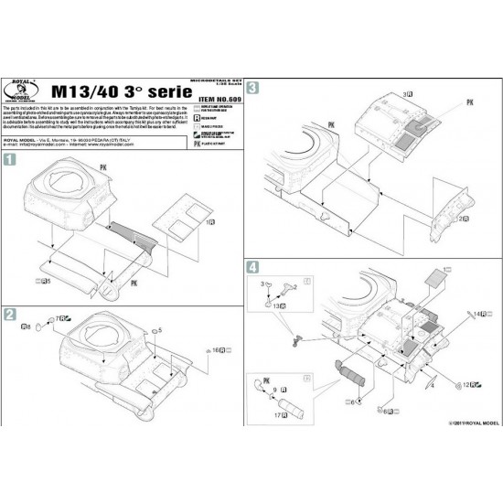 1/35 Italian Carro Armato M13/40 (Final Production) Conversion Set for Tamiya 1/35 Italian Carro Armato M13/40 (Final Production) Conversion Set for Tamiya