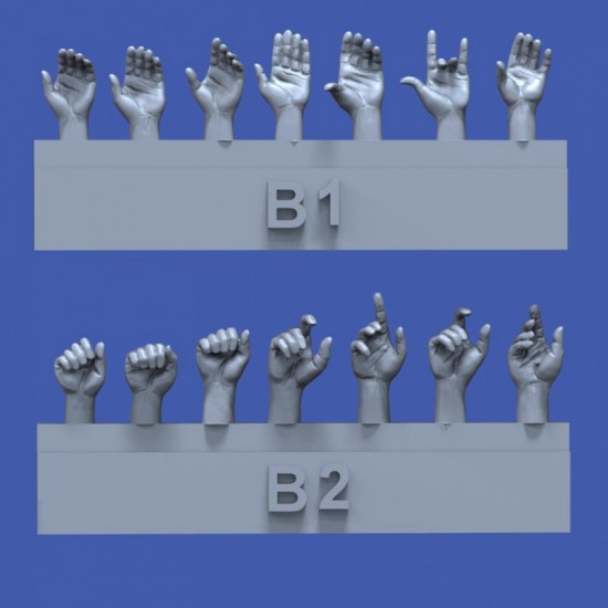 1/35 Assorted Hands Set No.2 1/35 Assorted Hands Set No.2
