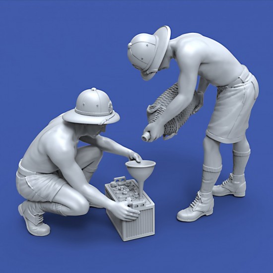 1/35 Italian Soldiers Battery Maintenance 1/35 Italian Soldiers Battery Maintenance