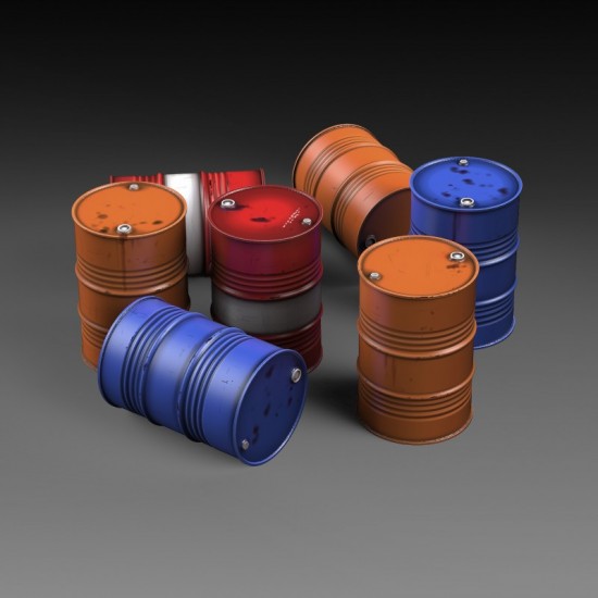 1/35 Modern Oil Drums (7pcs) 1/35 Modern Oil Drums (7pcs)