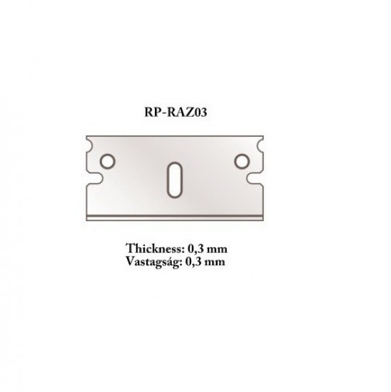 Razor Blade 0.3mm (5pcs) for Mitre Cutter (#RP-CUTR) Razor Blade 0.3mm (5pcs) for Mitre Cutter (#RP-CUTR)