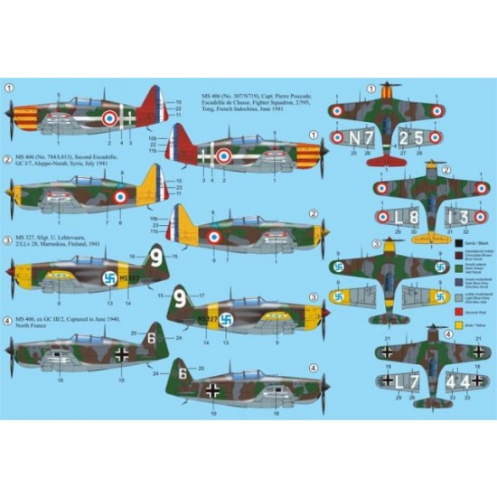 1/72 Vichy French/Luftwaffe/Finnish Morane Saulnier MS.406 1/72 Vichy French/Luftwaffe/Finnish Morane Saulnier MS.406