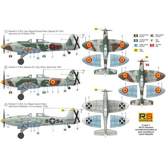 1/72 Heinkel 112 B Spanish AF 1/72 Heinkel 112 B Spanish AF