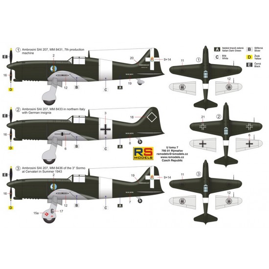 1/72 Ambrosini SAI.207 Light Fighter Interceptor 1/72 Ambrosini SAI.207 Light Fighter Interceptor