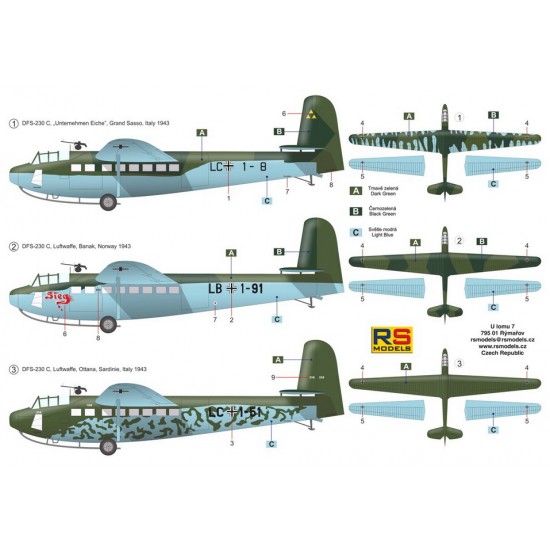 1/72 Luftwaffe DFS-230 Transport Glider 1/72 Luftwaffe DFS-230 Transport Glider