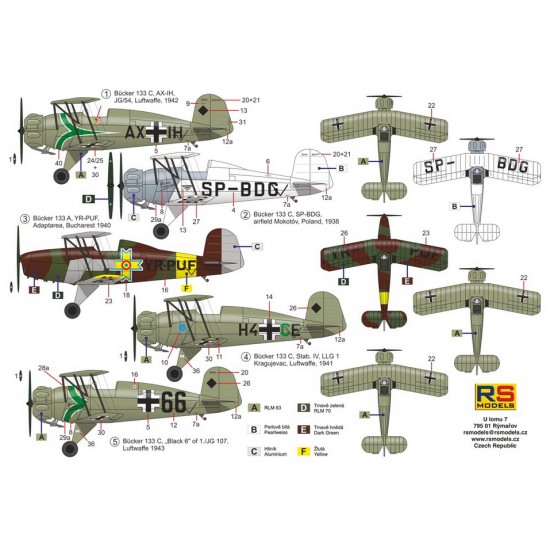 1/72 Luftwaffe Bucker 133 A/C Advanced Trainer 1/72 Luftwaffe Bucker 133 A/C Advanced Trainer
