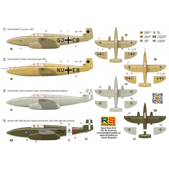 1/72 Luftwaffe/Italian Heinkel 280V3 Fisrt Two Engine Turbo Jet 1/72 Luftwaffe/Italian Heinkel 280V3 Fisrt Two Engine Turbo Jet